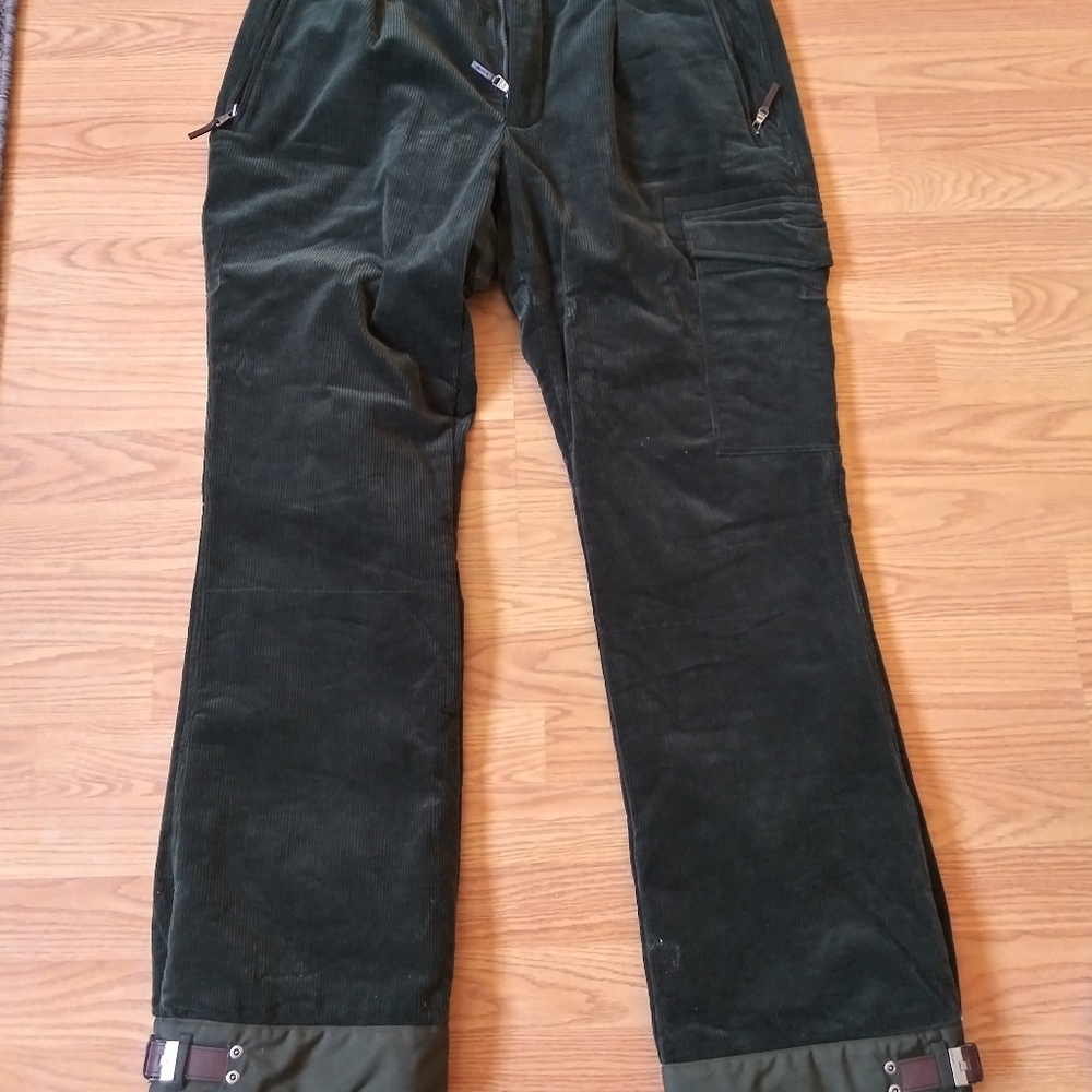 BROWN CORDUROY SNOW PANTS